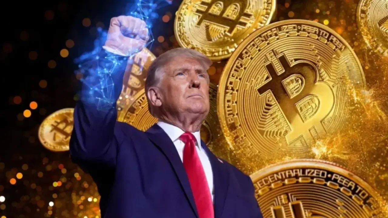 Hình minh hoạ ông Trump ủng hộ BTC