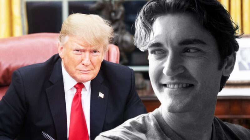 Hình minh hoạ Tổng thống Mỹ Donald Trump và Ross Ulbricht