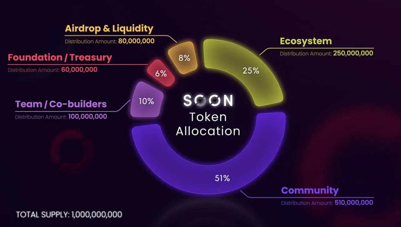 Tokenomics của token SOON - nguồn: Medium