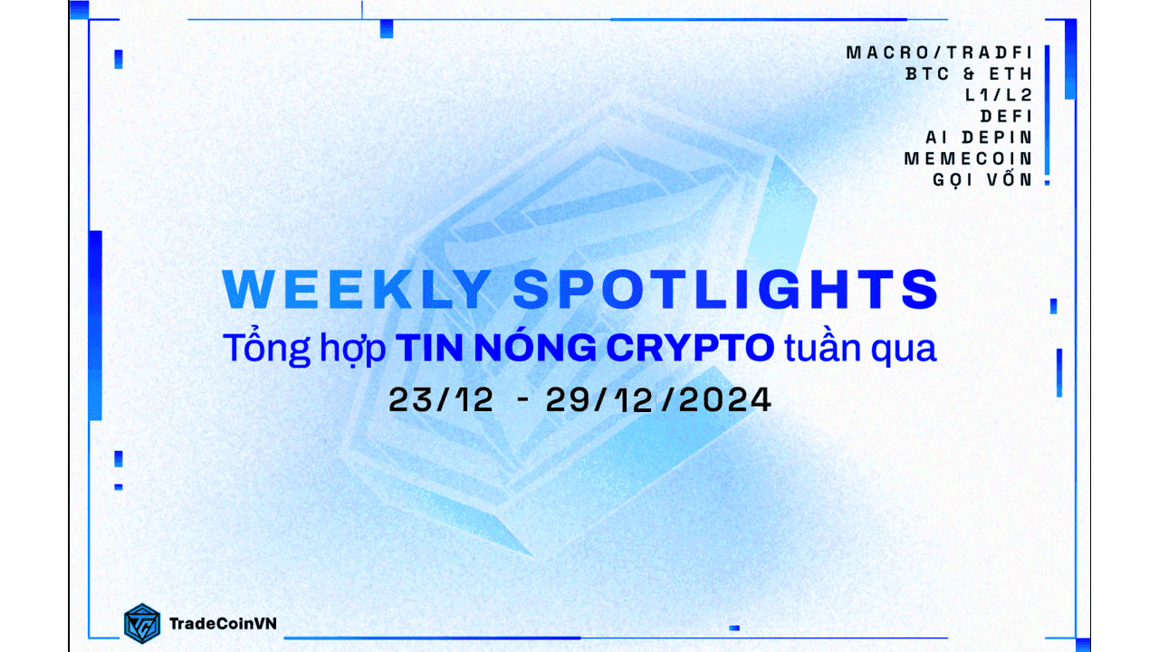 Weekly recap: Tổng hợp tin tức Crypto hot nhất tuần qua (23/12/2024 - 29/12/2024)