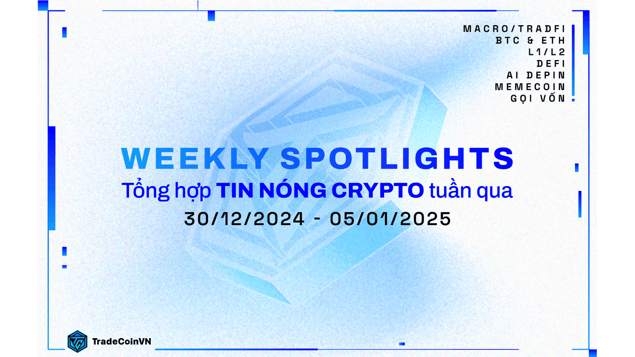 Weekly recap: Tổng hợp tin tức Crypto hot nhất tuần qua (30/12/2024 - 05/01/2025)