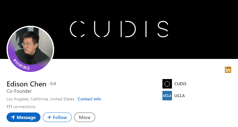 Linkedin của Edison Chen
