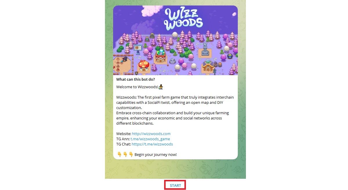 Wizzwoods app Telegram