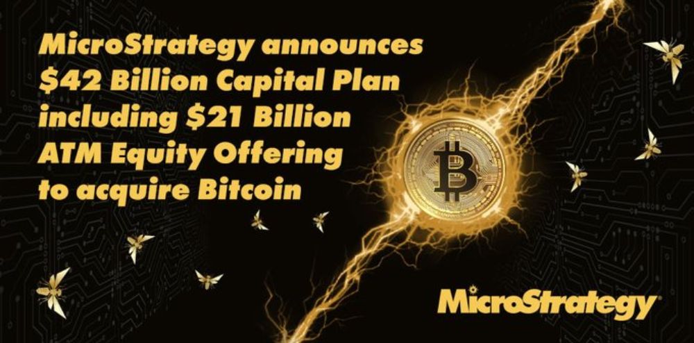 MicroStrategy công bố “21/21 Plan” nhằm huy động thêm 42 tỷ USD trong vòng 3 năm tới để mua thêm Bitcoin