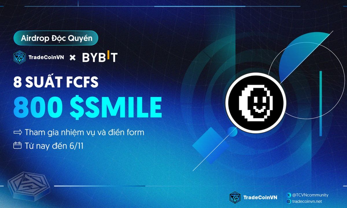 Chương trình độc quyền TradeCoinVN x Bybit airdrop $SMILE