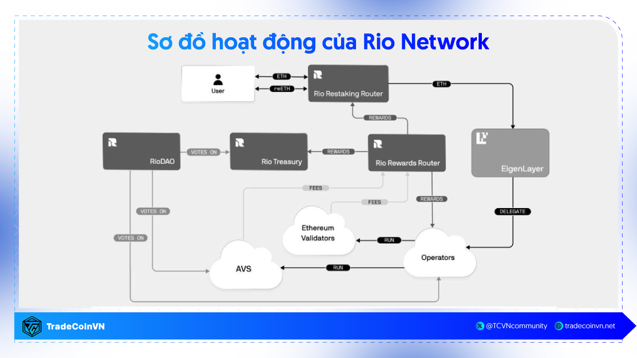 Sơ đồ các thành phần trong Rio Network