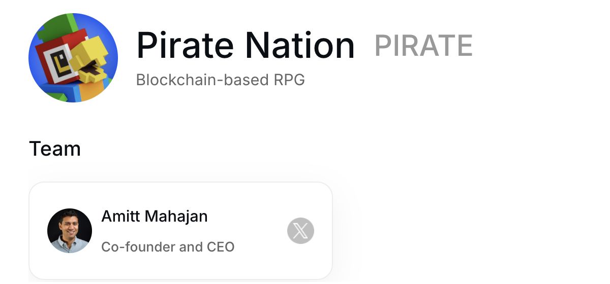 Đội ngũ phát triển Pirate Nation