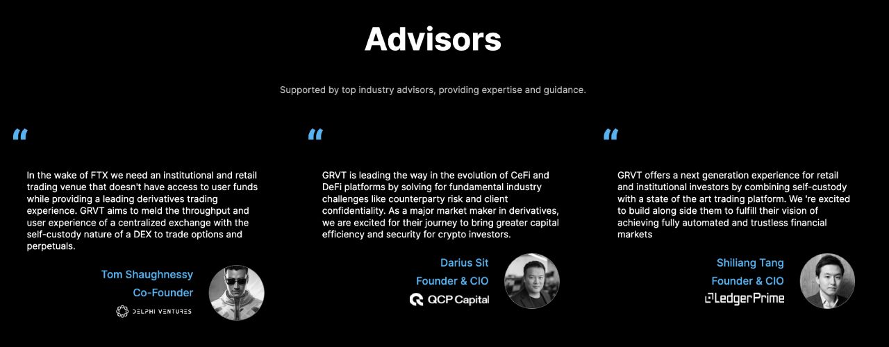 Dàn Advisor của GRVT