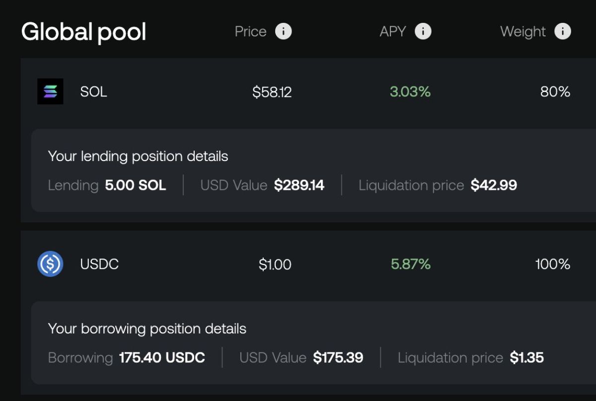 Người dùng cần lưu ý Liquidation Price