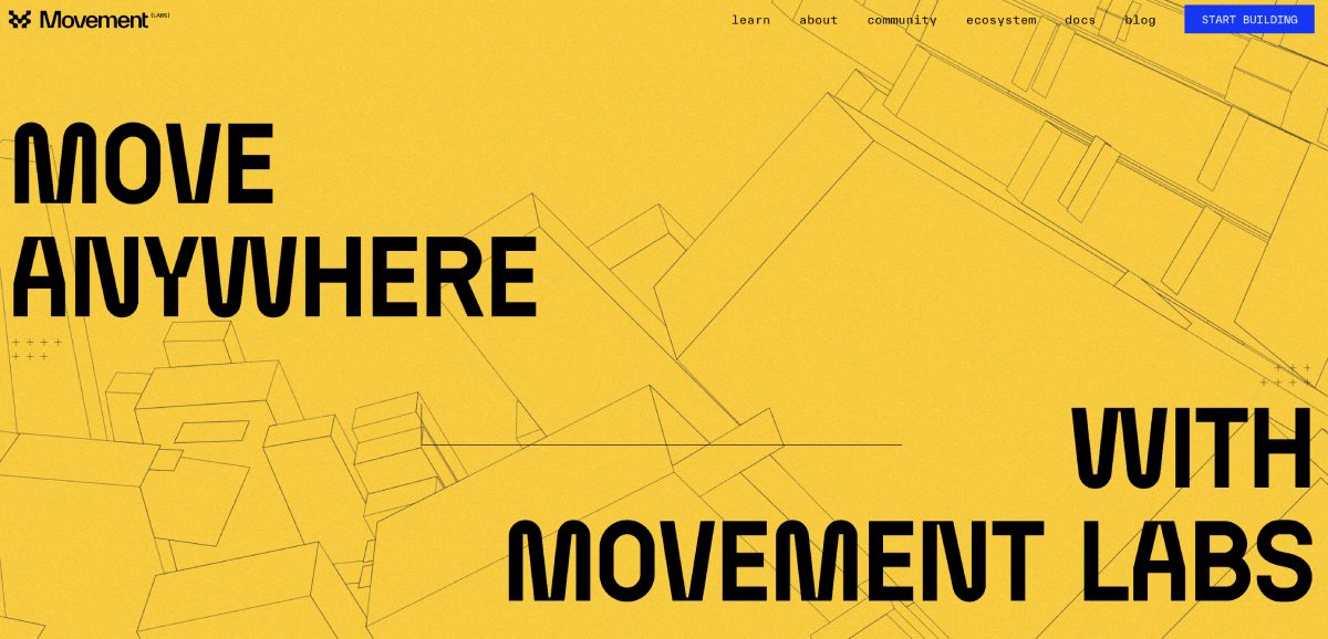 Giao diện website của Movement