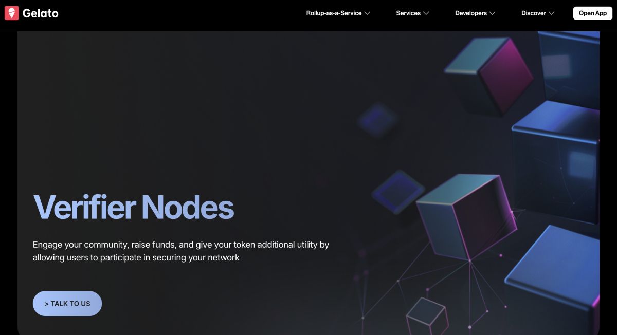 Giao diện tính năng Verified Node