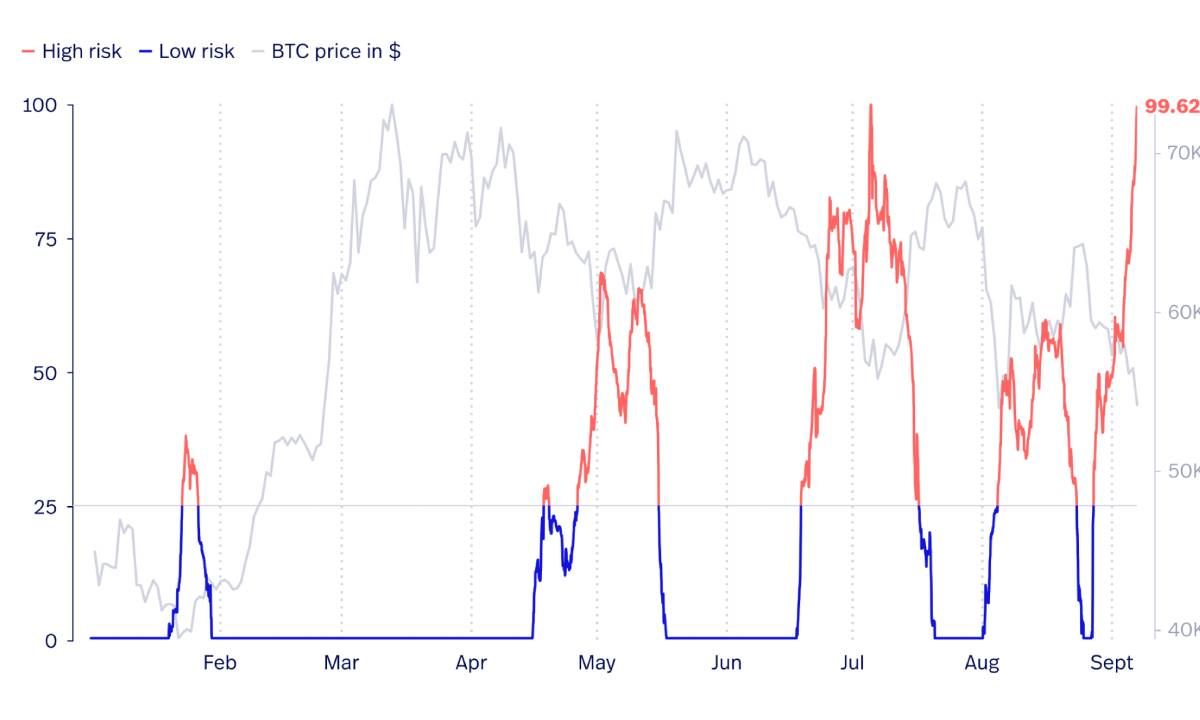 Bitcoin risk index