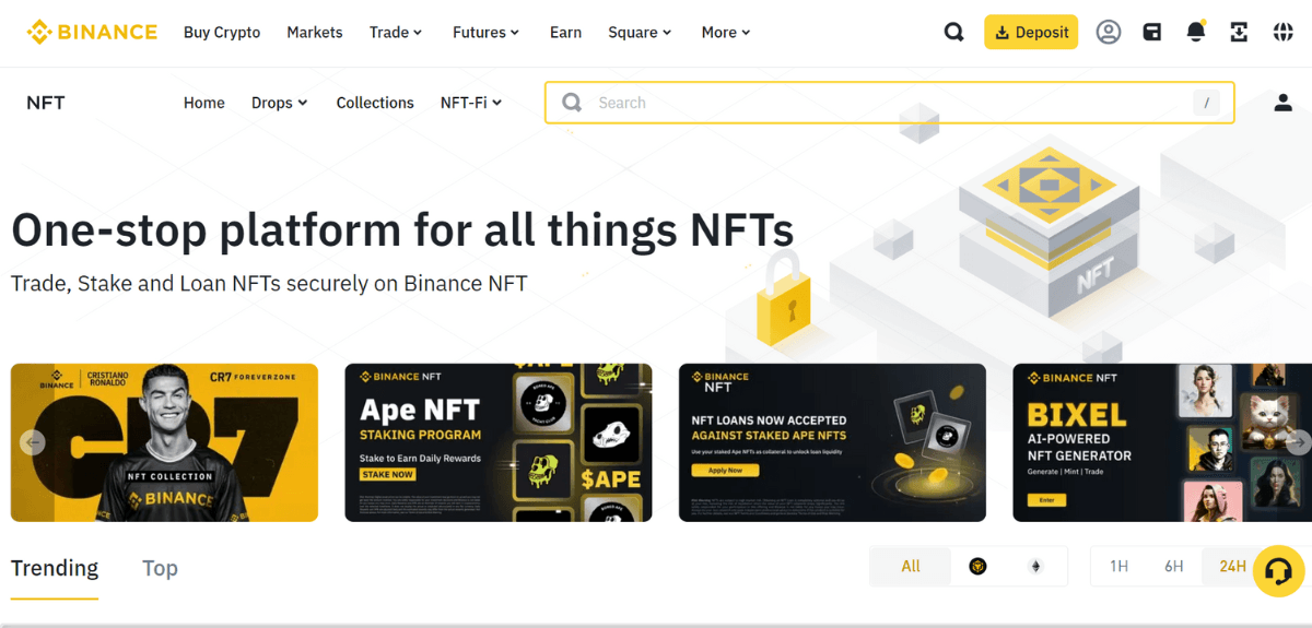 Sàn giao dịch Binance NFT