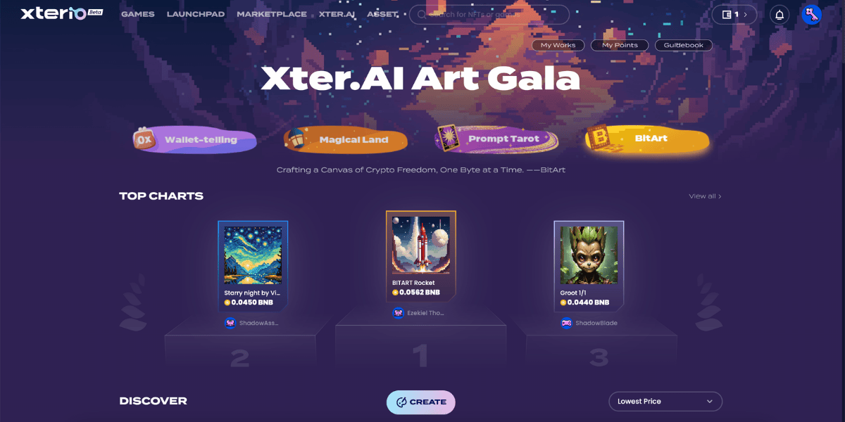 Xter.Ai - Tính năng tạo hình bằng AI của Xterio