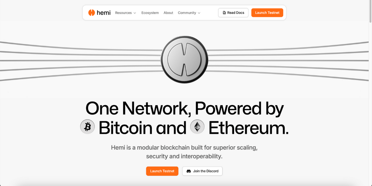 Hemi - Nền tảng L2 kết nối ưu điểm của Bitcoin và Ethereum