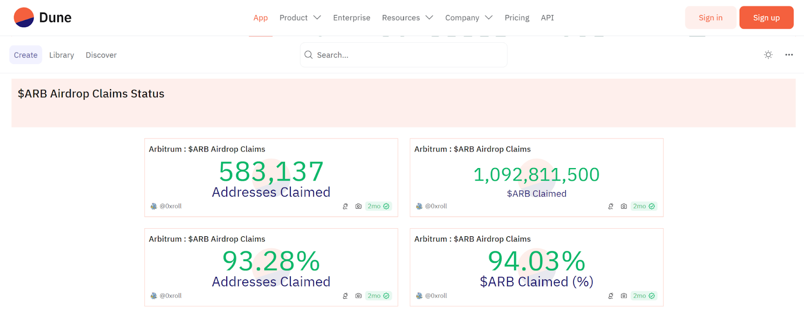 $ARB Airdrop Claims