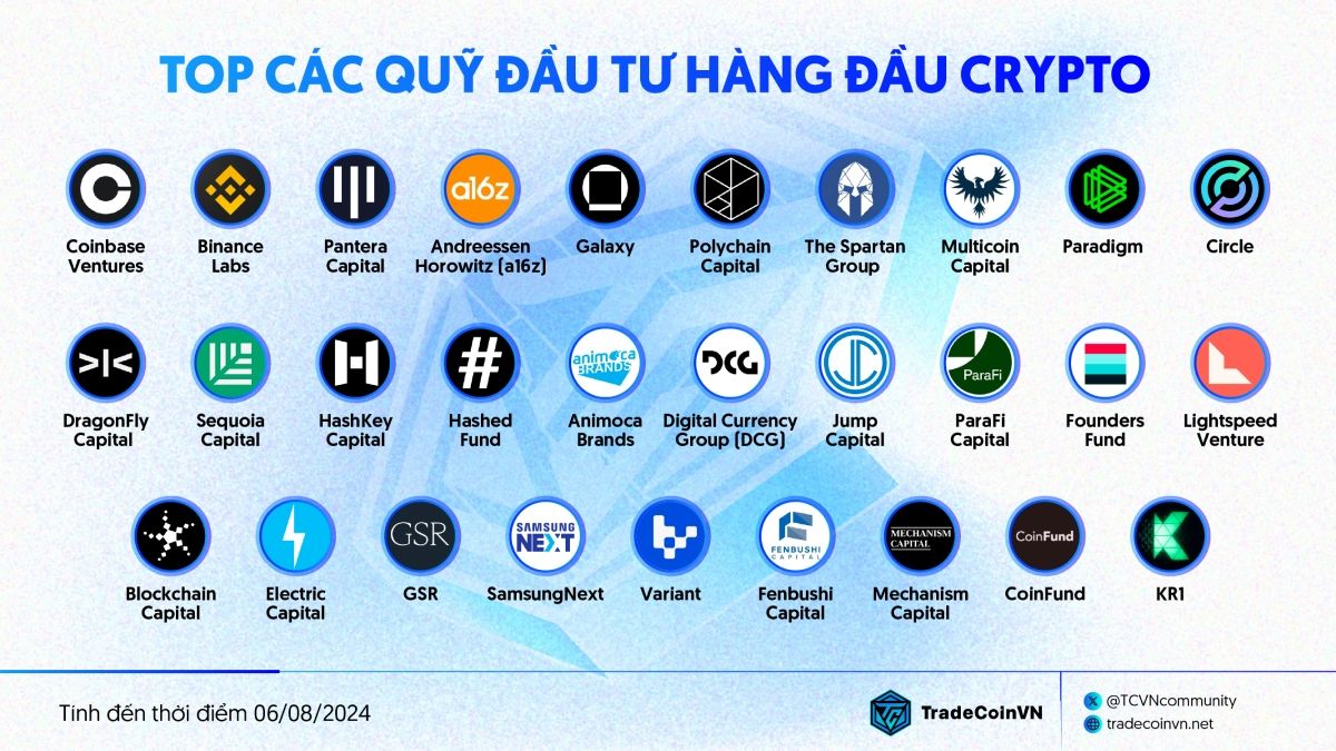 Top quỹ đầu tư hàng đầu trong thị trường crypto