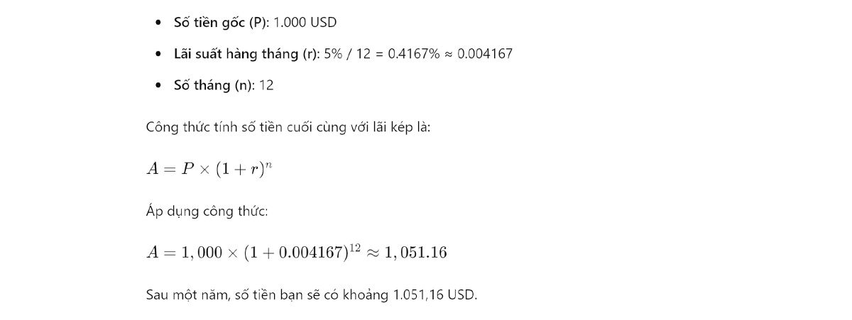 Cách tính APY chi tiết