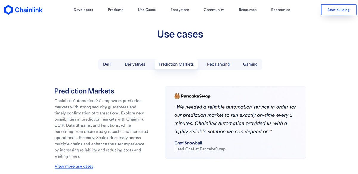 Use cases của Chainlink Automation