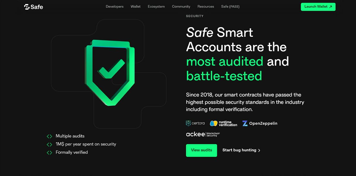 Safe được audited từ 2018