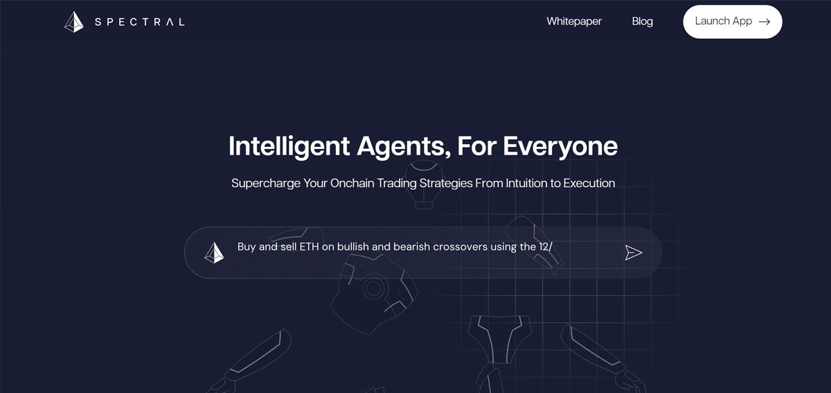 Giao diện website của Spectral