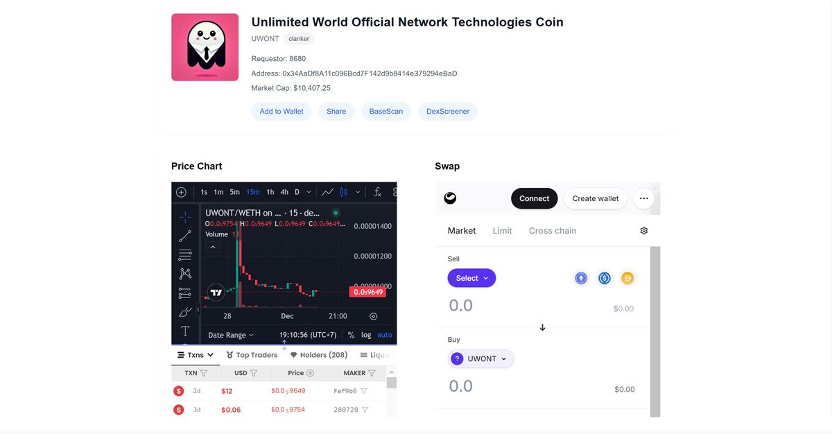 Theo dõi token và giao dịch trên Clanker.world