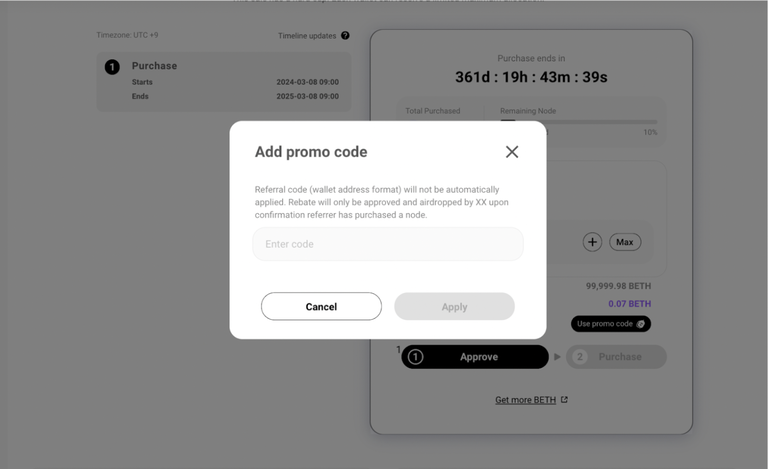 Thêm promo code