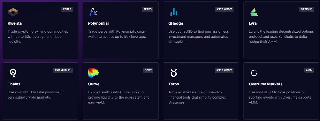 Các đối tác của Synthetix