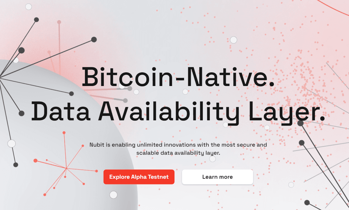 Nubit là giải pháp Data Availability đầu tiên trên Bitcoin