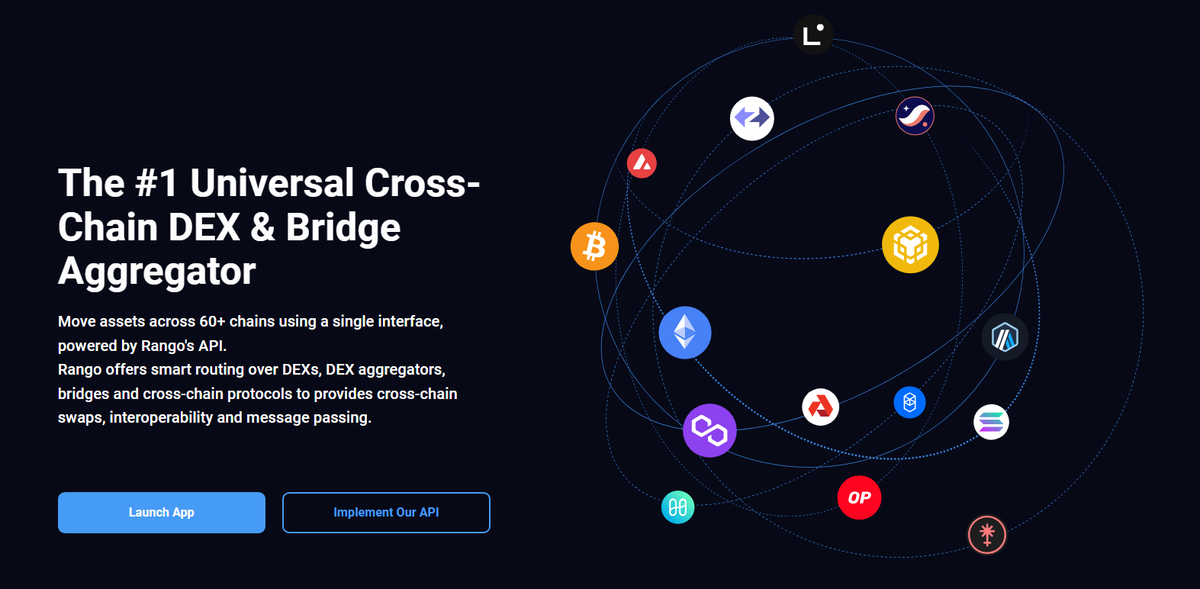 Rango Exchange là công cụ tổng hợp DEX và cầu nối cross-chain