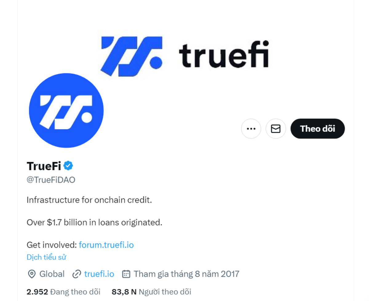 TrueFi với giao thức Lending Trinity sử dụng RWA làm tài sản thế chấp