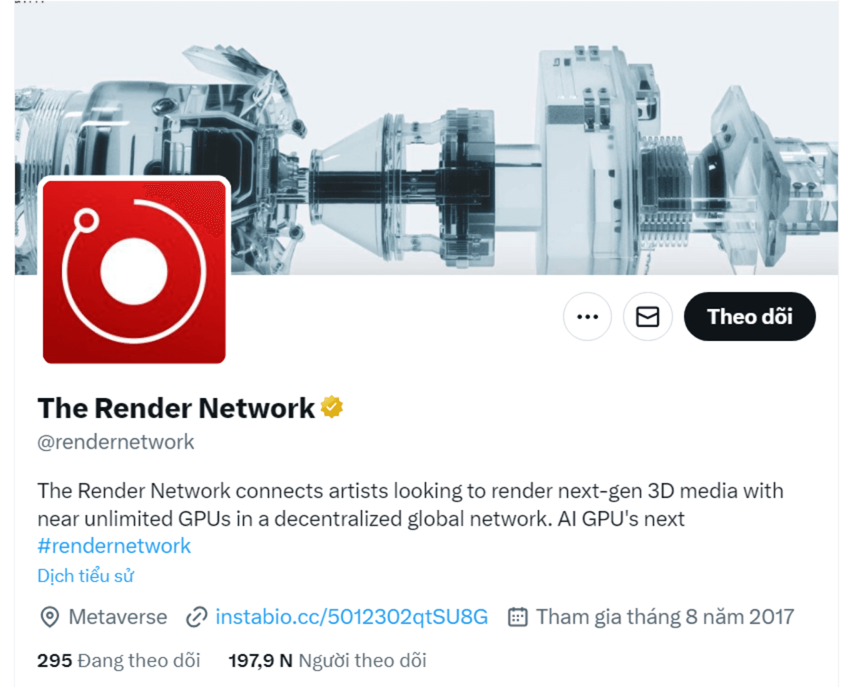 Render Network là một mạng lưới GPU phi tập trung