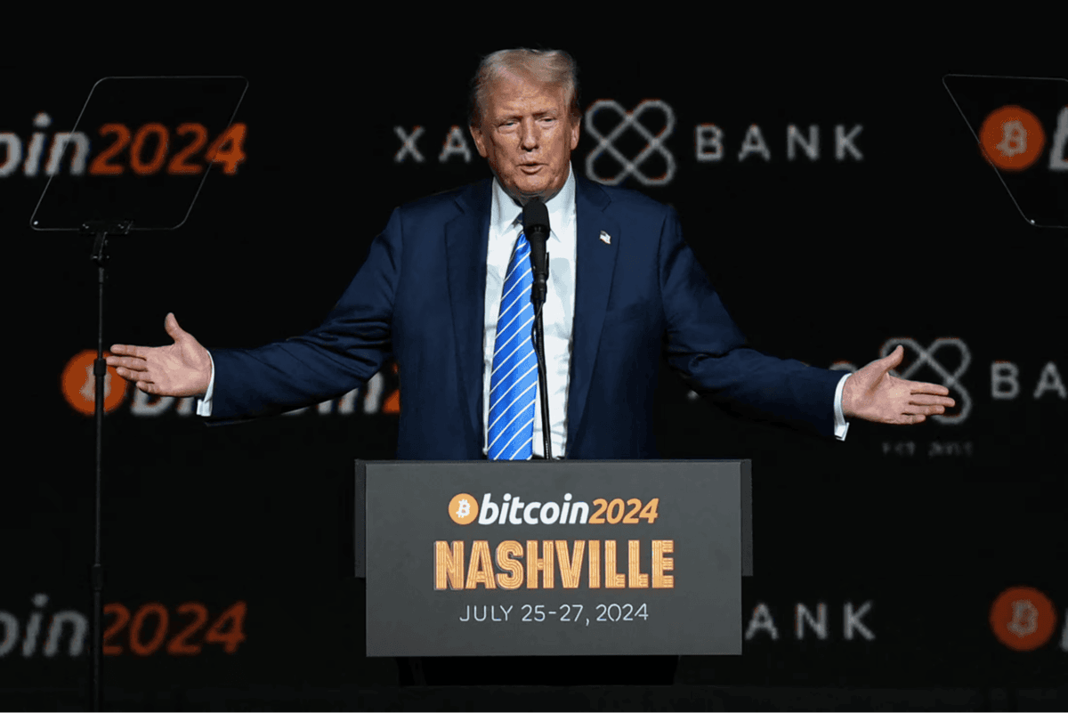 Ông Trump phát biểu tại hội nghị Bitcoin 2024 diễn ra ở Nashville